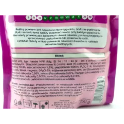 Biopon 0,25 kg Nawóz do wszystkich odmian pelargonii rabatowe zwisające pobudza kwitnienie