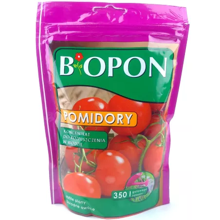 Biopon 350 g Nawóz rozpuszczalny pod pomidory pomidorki koktajlowe smaczne zdrowe owoce