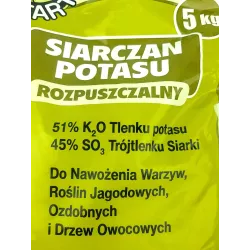 Ampol 5 kg Siarczan potasu rozpuszczalny sól potasowa warzywa drzewka owocowe rośliny ozdobne