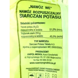 Ampol 5 kg Siarczan potasu rozpuszczalny sól potasowa warzywa drzewka owocowe rośliny ozdobne