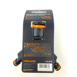 Fiskars Przyłącze kranowe Multi Uniwersalne + Zawory 1027061 Trójnik na kran