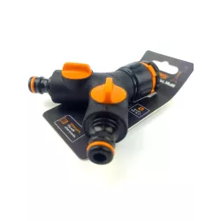 Fiskars Przyłącze kranowe Multi Uniwersalne + Zawory 1027061 Trójnik na kran