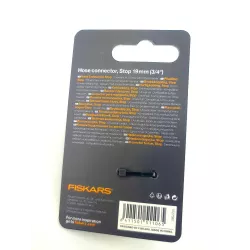 Fiskars Szybkozłącze 3/4" STOP 1027081 Podłączanie węża ogrodowego Mocne Ze STOPem