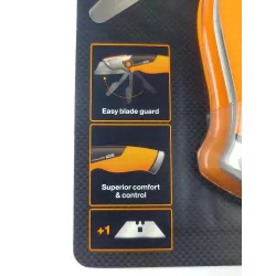 Fiskars Nóż Uniwersalny CarbonMax 1027222 SoftGrip Ergonomiczny Ostrze stałe