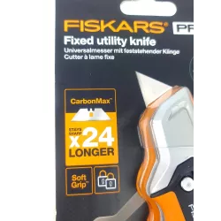 Fiskars Nóż Uniwersalny CarbonMax 1027222 SoftGrip Ergonomiczny Ostrze stałe
