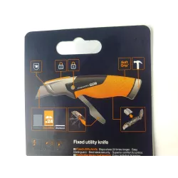 Fiskars Nóż Uniwersalny CarbonMax 1027222 SoftGrip Ergonomiczny Ostrze stałe