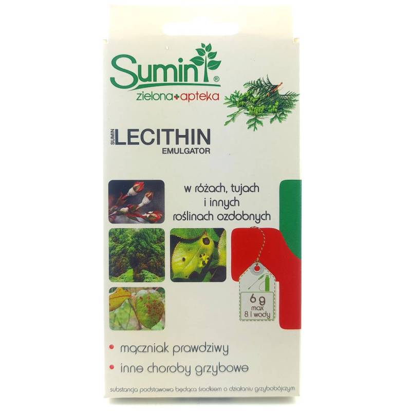 Sumin 6g Lecithin Grzybobójczy naturalny środek BIO Rośliny Ozdobne Choroby grzybowe Mączniak prawdziwy