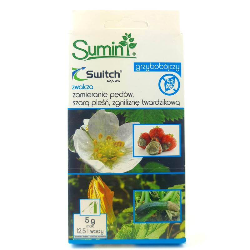 Sumin 5g Switch 62,5WG Środek grzybobójczy szara pleśń zamieranie pędów antraknoza