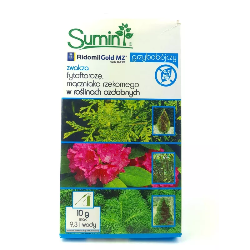 Sumin 10g Ridomil Gold 67,8WG Środek grzybobójczy Rośliny ozdobne Fytoftoroza Mączniak