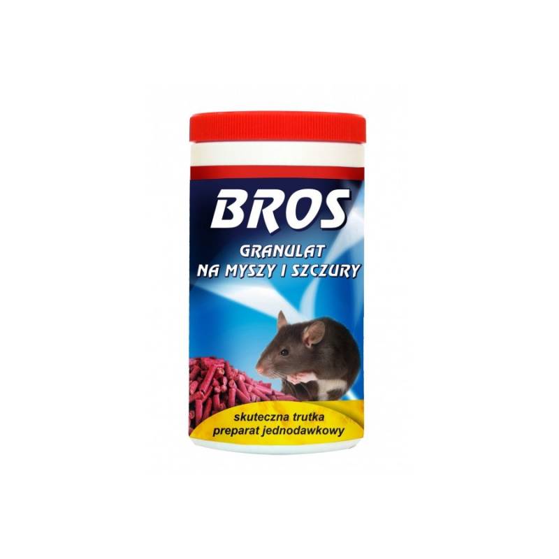 Bros 250g Granulat na myszy i szczury działa mumifikująco