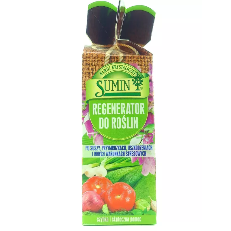 Sumin 100g Regenerator do roślin Wspomaga rośliny po suszy przymrozkach uszkodzeniach Podnosi odporność