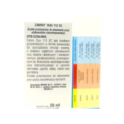 Sumin 20ml Cabrio Duo 112EC Zwalczanie zarazy ziemniaka antraknozy mączniaka rzekomego