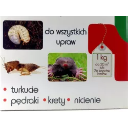 Sumin 1kg Natur Bloker Odstraszacz turkuci pędraków kretów nicieni Naturalny Bezpieczny Granulowany