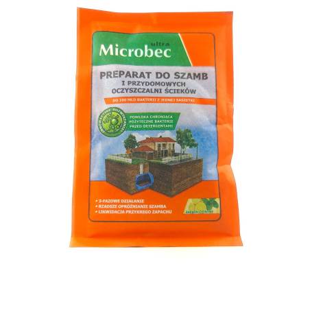 Microbec 25g Preparat bakterie do szamb przydomowych oczyszczalni ścieków