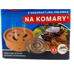 Bros 6szt. Spirale na komary meszki + Osłonka Ogród Działka Grill Odstrasza dymem