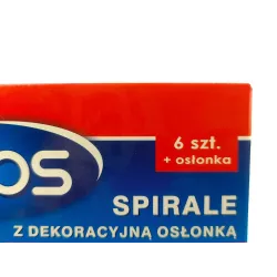 Bros 6szt. Spirale na komary meszki + Osłonka Ogród Działka Grill Odstrasza dymem