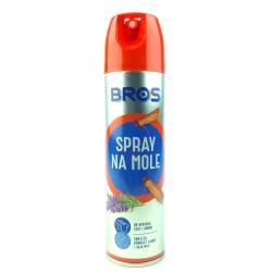 Bros 150ml Spray na mole ubraniowe lawendowy działanie natychmiastowe ochrona zwalczanie jaj i larw moli