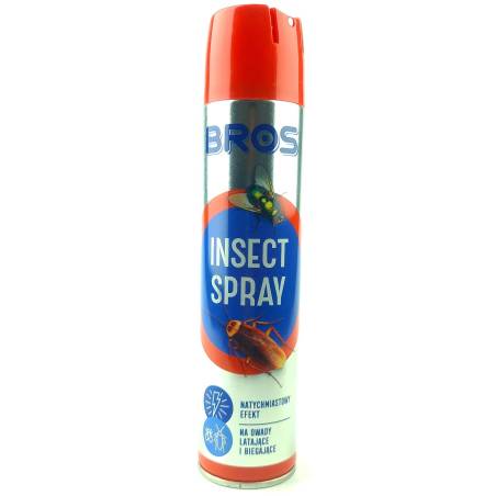 Bros 300ml Insect Spray na owady latające i biegające muchy osy mole karaluchy mrówki pchły