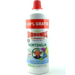Ekodarpol 1 l + 20% gratis Biohumus Extra Hortensja Wybarwia kwiaty EKO