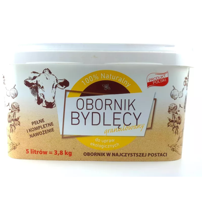 Ekodarpol 5l Obornik bydlęcy Wiadro granulowany krowi BIO Ekologiczny Krowiak