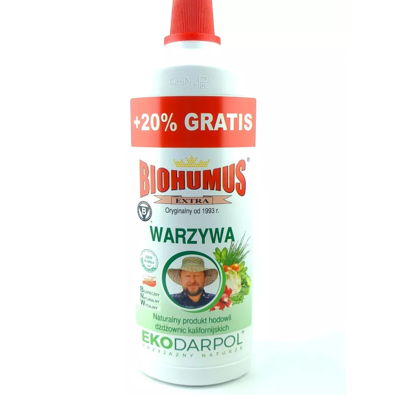 Ekodarpol 1 l + 20% gratis Biohumus Extra do warzyw Nawóz Użyźniacz EKO