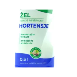 Biopon 0,5l Żel mineralny nawóz do hortensji zawiązywanie pąków obfite kwitnienie