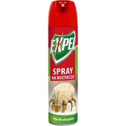 Expel 150ml Spray na roztocza Dla alergików Chodniki Dywany Zasłony Zwalcza