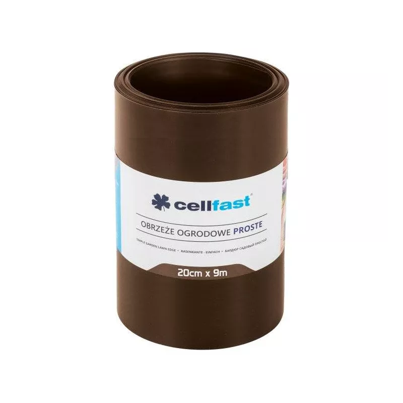 Cellfast Obrzeże ogrodowe Brązowe 20cm x 9m 30-213H Oddzielanie Proste