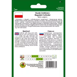 PNOS 10g Burak ćwikłowy Regulski Cylinder Nasiona warzyw Odmiana wczesna Słodki smaczny