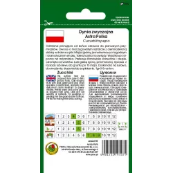 PNOS 3g Cukinia Astra Polka Zielona Wczesna Nasiona warzyw Plenna Smaczna Delikatna