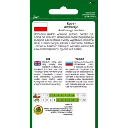 PNOS 100g Koper Ambrozja Nasiona warzyw Odmiana średnio późna Mrożenie