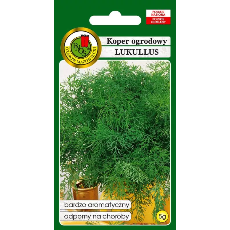 PNOS 5g Koper Lukullus Nasiona warzyw Odmiana wczesna Odporny Aromatyczny
