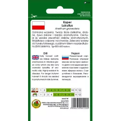 PNOS 5g Koper Lukullus Nasiona warzyw Odmiana wczesna Odporny Aromatyczny