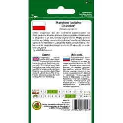 PNOS 5g Marchew Dolanka Późna Nasiona warzyw Źródło karotenu Bardzo plenna