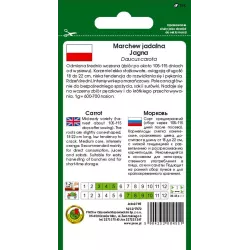 PNOS 5g Marchew Jagna Wczesna Nasiona warzyw Na zbiór pęczkowy Surówki Przetwory