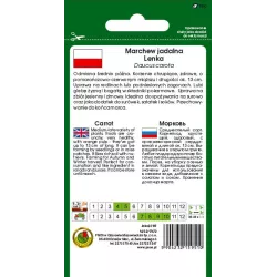 PNOS 5g Marchew Lenka Nasiona warzyw Średnio późna Bardzo smaczna Przechowywanie