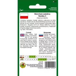 PNOS 5g Marchew Nantes 3 Nasiona warzyw Wczesna Plenna Soki Surówki
