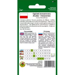 PNOS 2g Ogórek Anulka F1 Nasiona warzyw Bardzo plenna odmiana Idealna na korniszony
