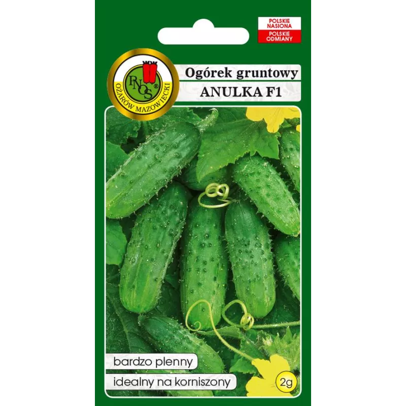 PNOS 2g Ogórek Anulka F1 Nasiona warzyw Bardzo plenna odmiana Idealna na korniszony