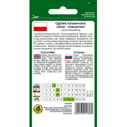 PNOS 5g Ogórek Julian F1 Nasiona warzyw Bardzo plenny Odporny na choroby