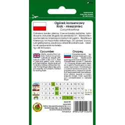 PNOS 5g Ogórek Krak F1 Nasiona warzyw Odmiana gruntowa Bardzo plenny