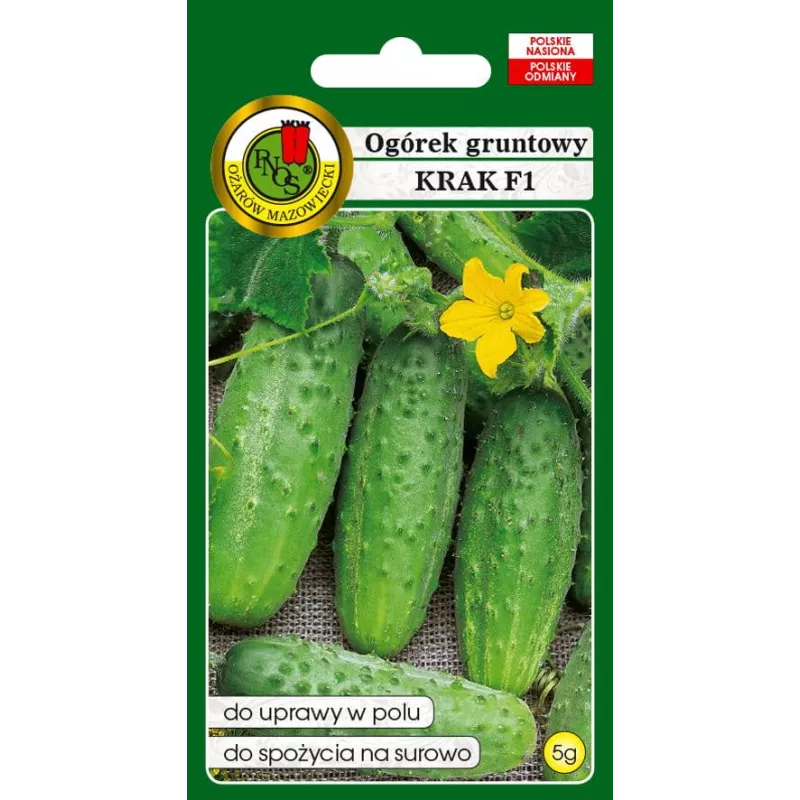 PNOS 5g Ogórek Krak F1 Nasiona warzyw Odmiana gruntowa Bardzo plenny