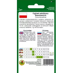 PNOS 1g Ogórek Skierniewicki Nasiona warzyw Szklarniowy Delikatny Sałatkowy