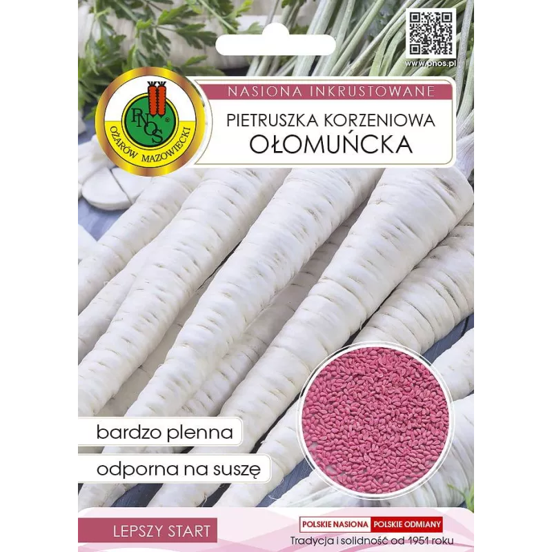PNOS 5g Pietruszka Ołomuńcka Nasiona inkrustowane Odporna na suszę Plenna