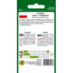 PNOS 0,1g Pomidor Akron Szklarniowy Nasiona warzyw Średnio wczesny Na sałatki kanapki