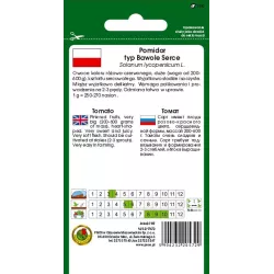 PNOS 0,2g Pomidor Bawole Serce Oxheart Nasiona warzyw Odmiana gruntowa Bardzo duże owoce