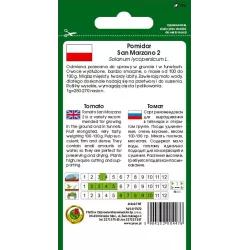 PNOS 0,2g Pomidor San Marzano 2 Nasiona warzyw Odmiana pod osłony Doskonały smak Suszenie