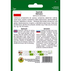 PNOS 20g Szpinak Matador Nasiona warzyw Odmiana zimująca Sałatki Mrożenie