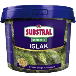 Substral 5 kg Nawóz Osmocote do iglaków Długo działający Zapobiega brązowieniu Pobudza wzrost