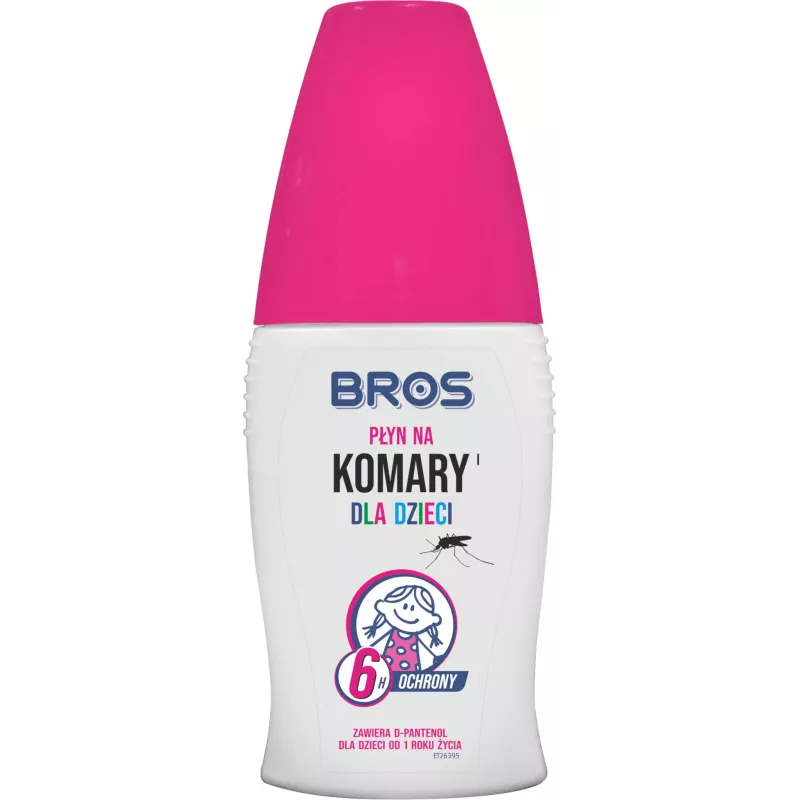 Bros 50 ml Płyn na komary dla dzieci ochrona 6 godzin d-panthenol bezpieczny od 1 roku życia